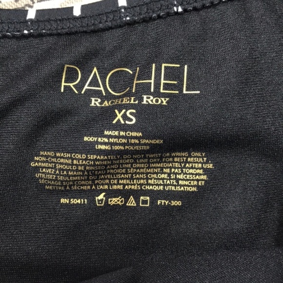 Rachel Rachel Roy Striped High Waist Construction Bottoms - Picture 4 of 5